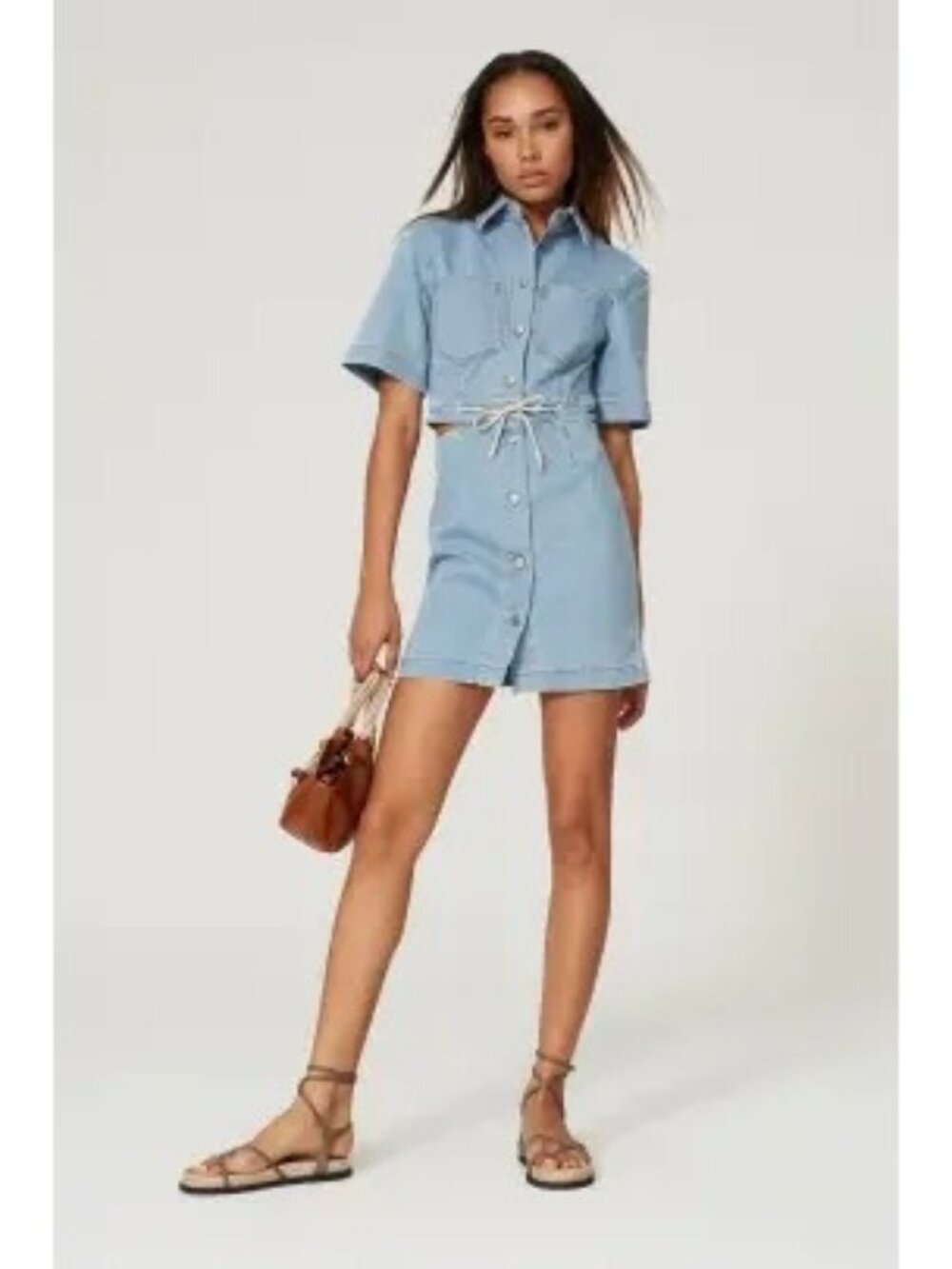 R-57. Nanushka Taylor Denim Dress Small